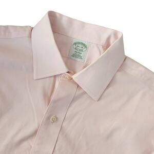 Brooks Brothers Milano Pink Long Sleeve Button Down Sz 16.5